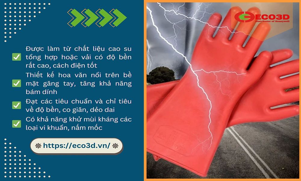 đặc điểm găng tay cách điện 