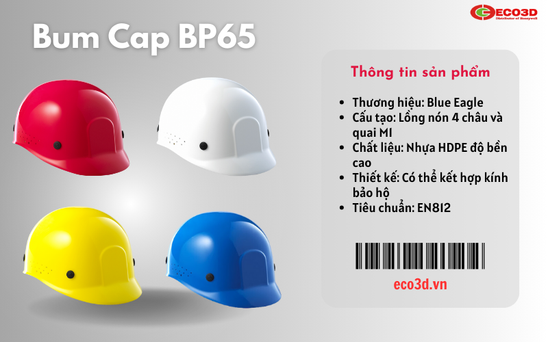 Nón bảo hộ lao động Bum Cap BP65