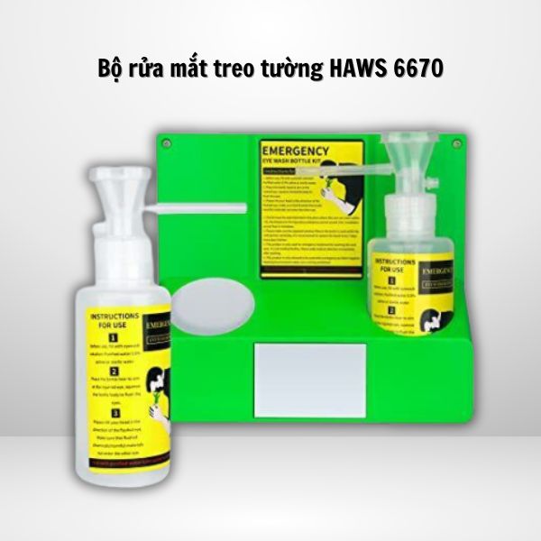 Bộ rửa mắt treo tường Haws 6670