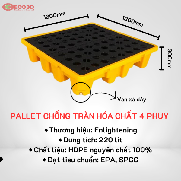 Pallet chống tràn hóa chất
