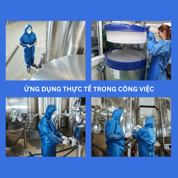 bộ quần áo chịu nhiệt lạnh nitơ lỏng wobo