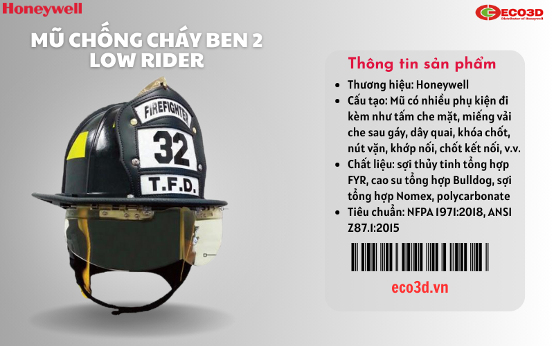 Mũ phòng cháy chữa cháy Ben 2 HT-BFL-BPR