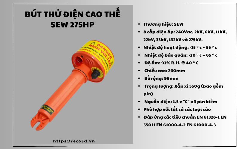 Bút thử điện cao thế SEW 275HP