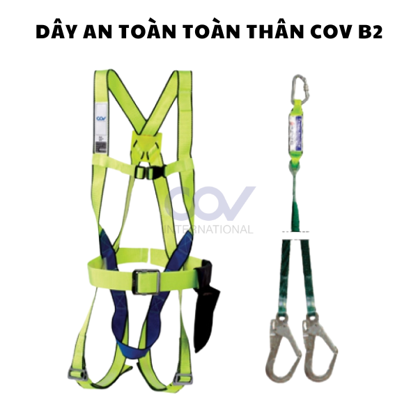 Dây đai an toàn toàn thân COV B2 móc nhôm