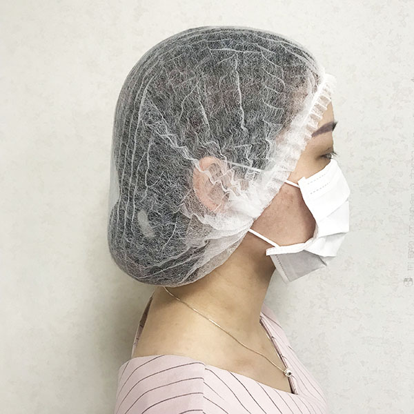 Nón vải trắng phòng sạch chống tĩnh điện
