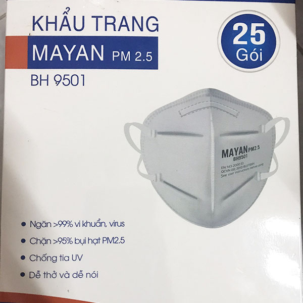 KHẨU TRANG MAYAN PM2.5 BH9501