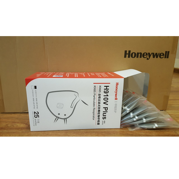 Khẩu trang hoạt tính có van H910Plus KN95 đeo tai  (Thùng 300 cái)