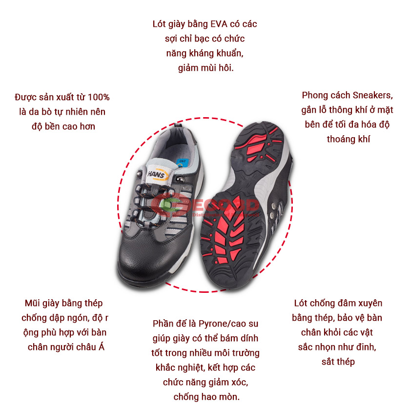 Giày bảo hộ hans hs-12hd-1