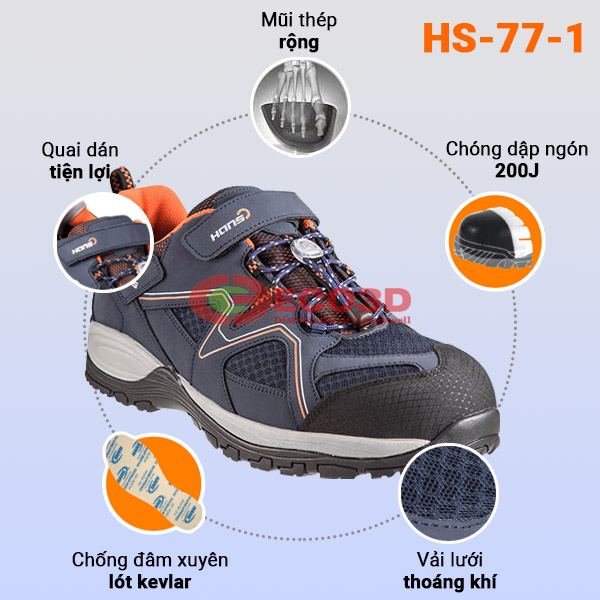 Tính năng giày bảo hô hans hs-77-1
