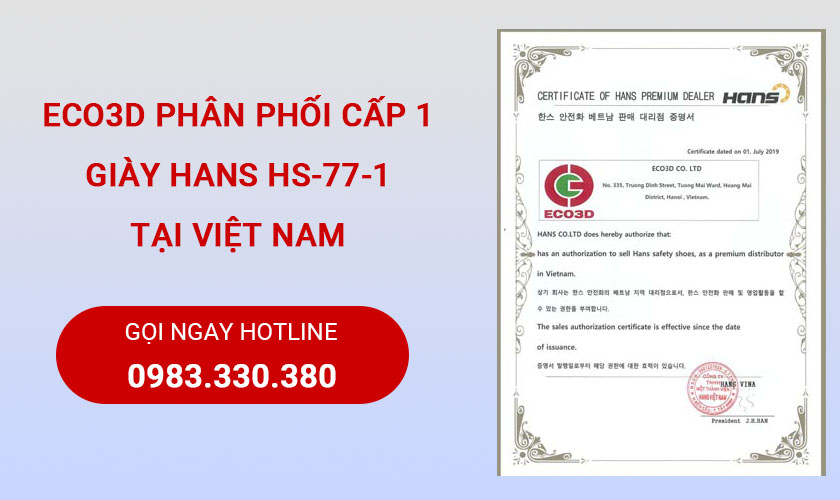 Nhà phân phối cấp 1 Hans HS-77-1 chính hãng