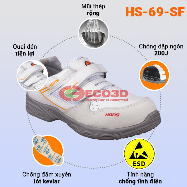 Giày bảo hộ Hàn Quốc Hans HS-69-SF