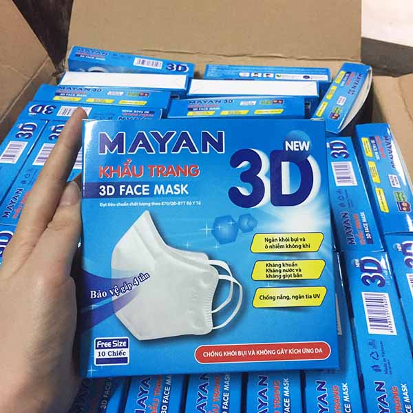 Hộp khẩu Trang Mayan 3D Mask (10 cái)