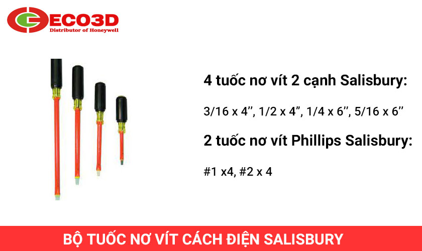 bộ tuốc nơ vít cách điện salisbury