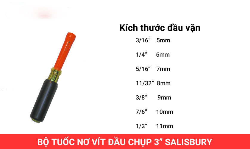 tuốc nơ vít đầu vặn Salisbury