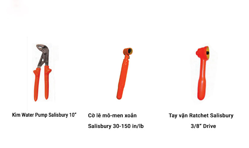 cờ lê mô men xoắn và kìm cách điện Salisbury
