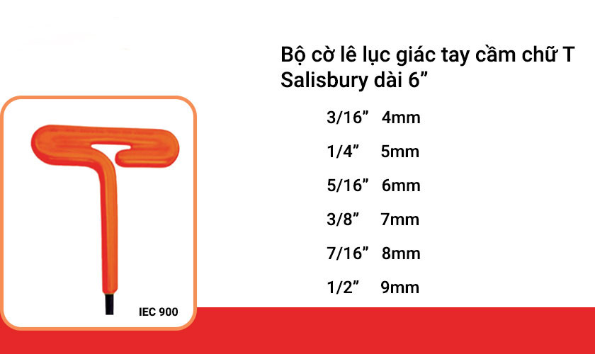 cờ lê lục giác chữ T Salisbury