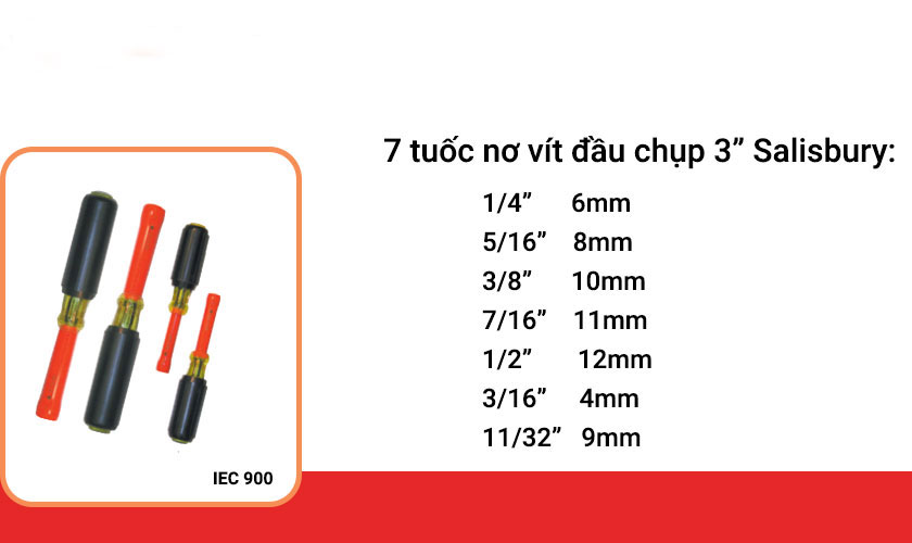 tuốc nơ vít đầu chụp Salisbury