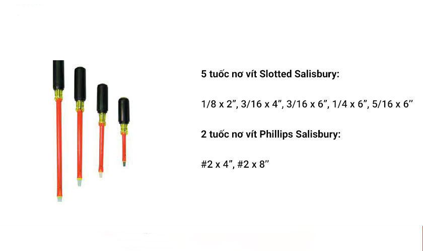 tuốc nơ vít cách điện Salisbury