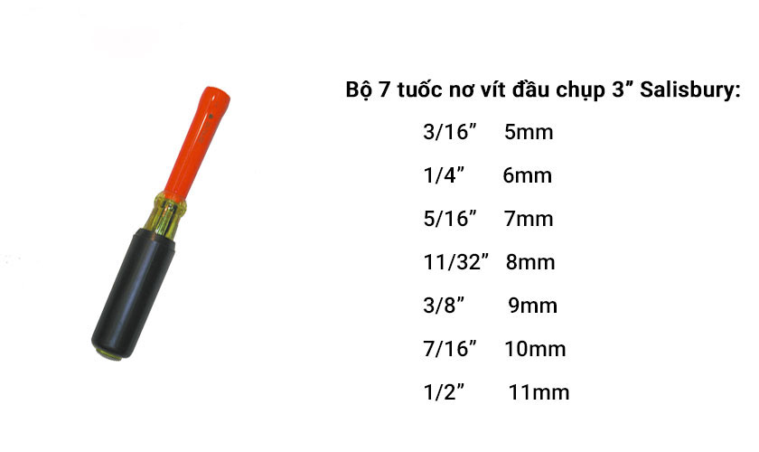 tuốc nơ vít đầu chụp Salisbury