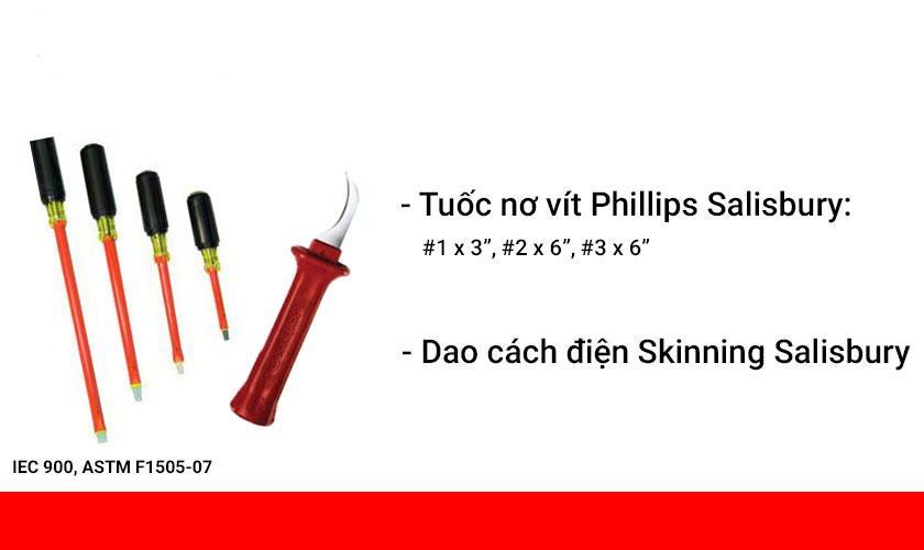 tuốc nơ vít và dao cách điện Salisbury