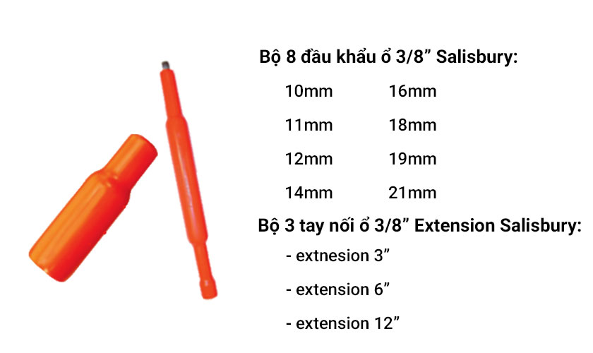 đầu khẩu và tay nối Salisbury
