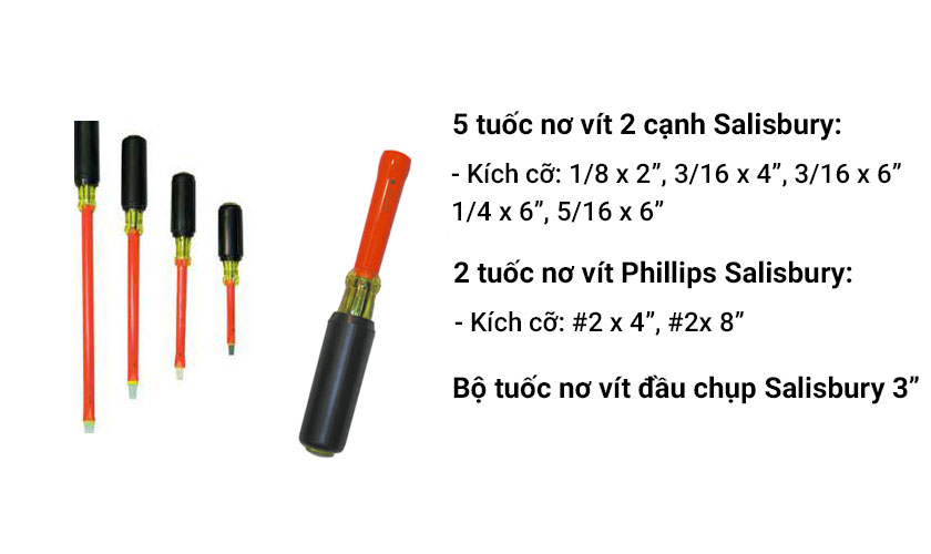 bộ tuốc nơ vít Salisbury