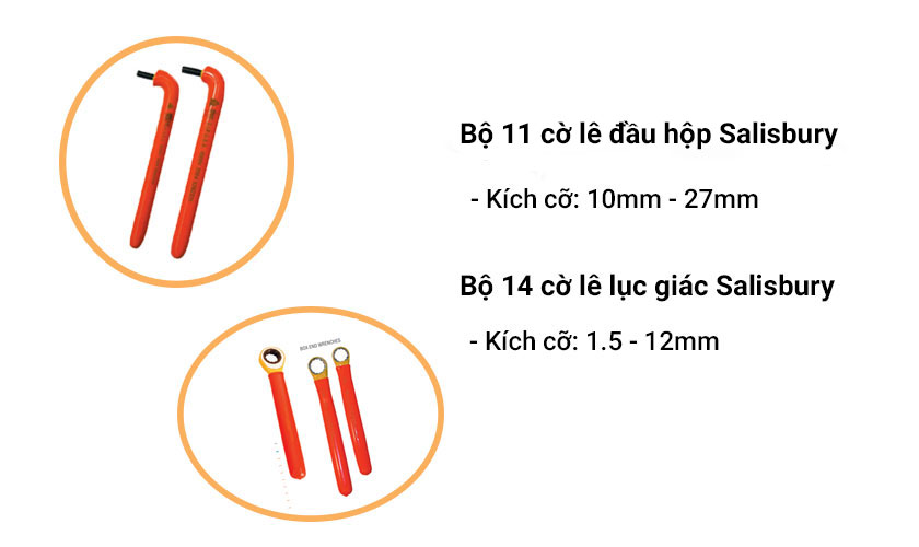 cờ lê đầu hộp và cờ lê lục giác Salisbury