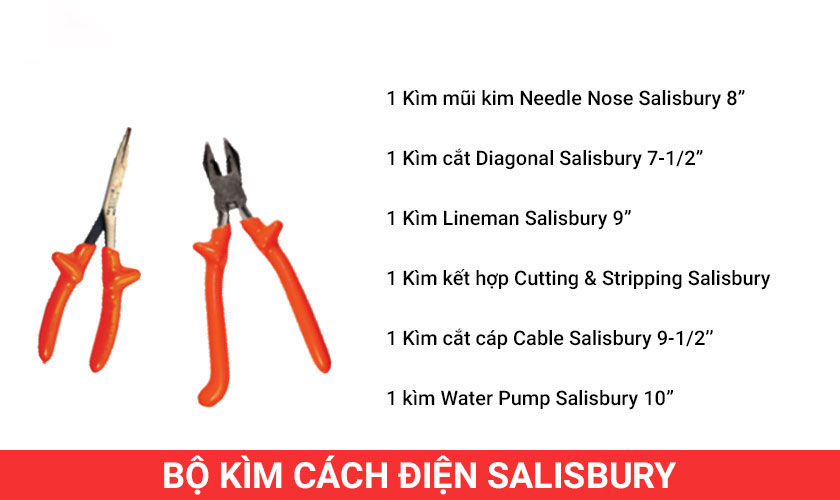 bộ kìm cách điện Salisbury