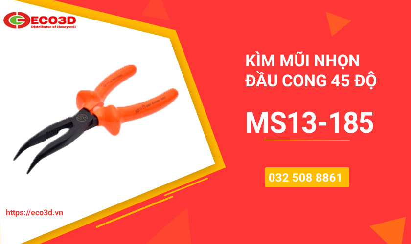 kìm mũi nhọn đầu cong MS13-185
