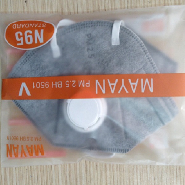 KHẨU TRANG HOẠT TÍNH MAYAN PM2.5 BH9501 CÓ VAN (2 cái)