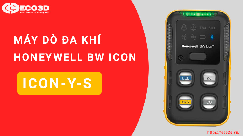 máy dò đa khí Bw icon màu vàng