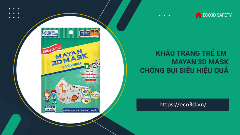 Khẩu Trang Mayan Trẻ Em 3D Mask 