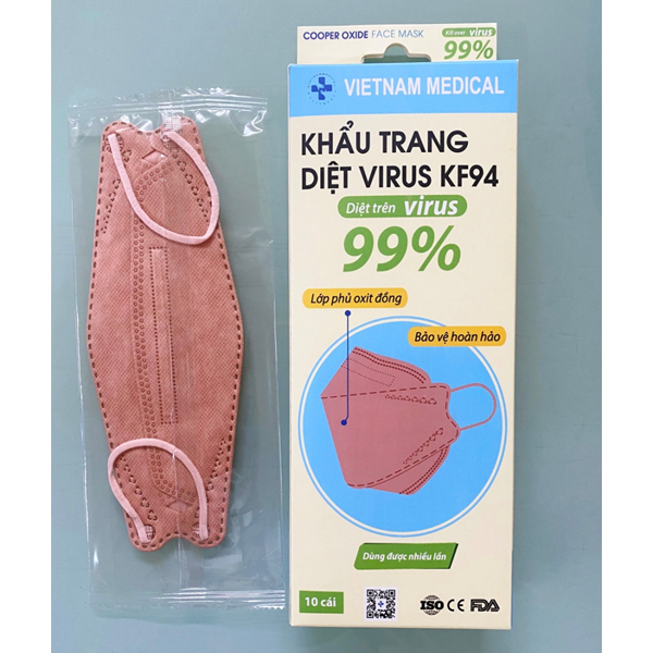 Khẩu trang KF94 diệt covid