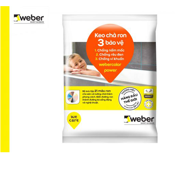 Keo chà ron Webercolor power PO153 màu gỗ