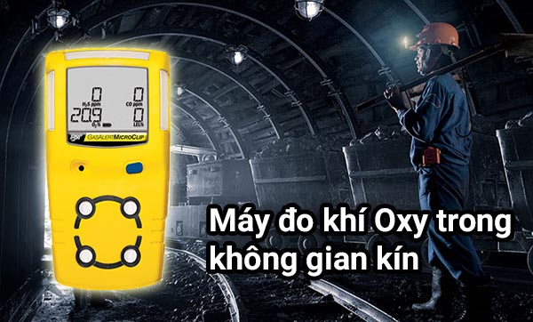 Trang bị máy đo khí Oxy trong không gian hạn chế