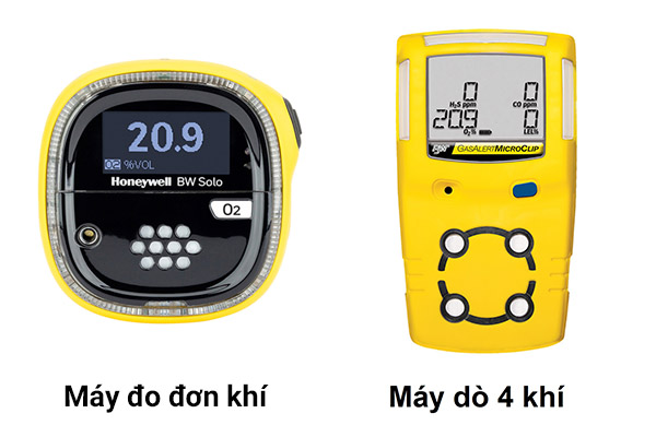 máy đo 4 khí và máy đo đơn khí