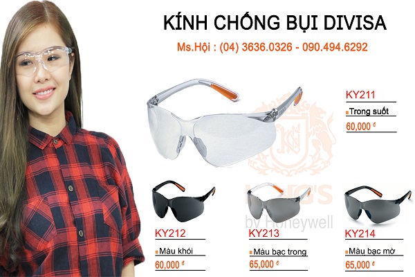 Mua kính bảo hộ lao động Honeywell giá rẻ tại Hà Nội