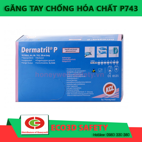ECO3D-găng tay chống hóa chất một lần P 743 KLC