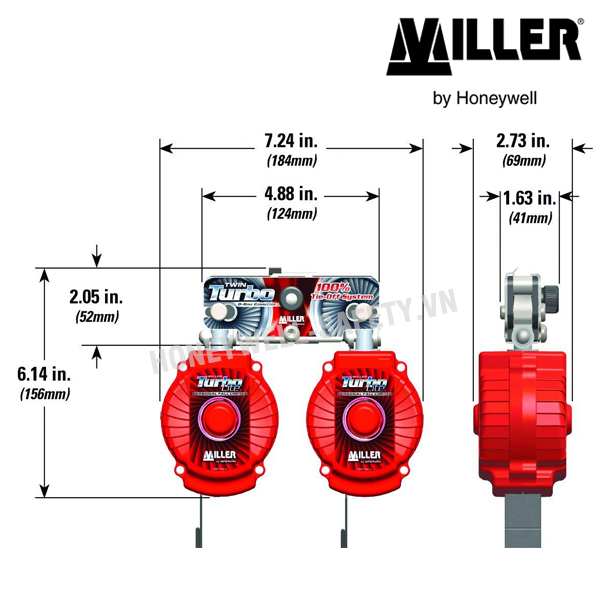 khóa chống rơi miller MFLB-12-Z7/9FT