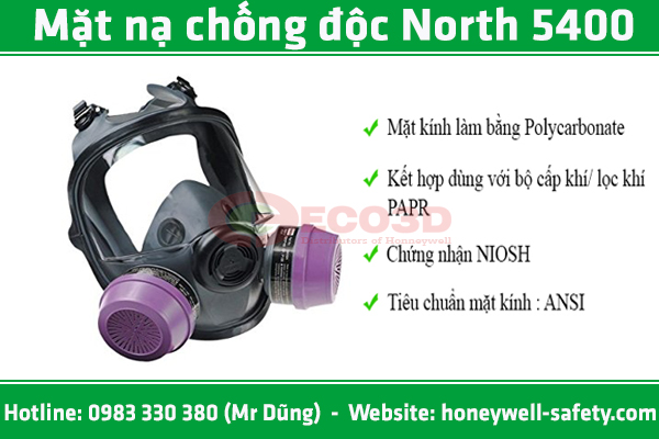 Quy trình sử dụng mặt nạ North 5400 - mặt nạ dưỡng khí PAPR
