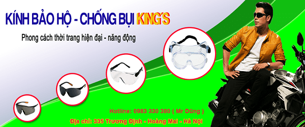 Phân phối kính chống tia UV, kính bảo hộ Kings chính hãng