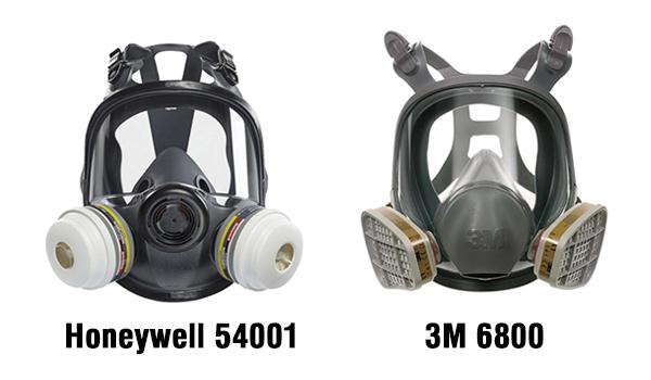 So sánh mặt nạ phòng độc Honeywell 54001 và 3M 6800