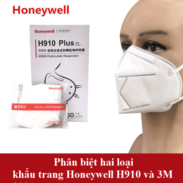 Phân biệt khẩu trang Honeywell H910 với 3M 9001