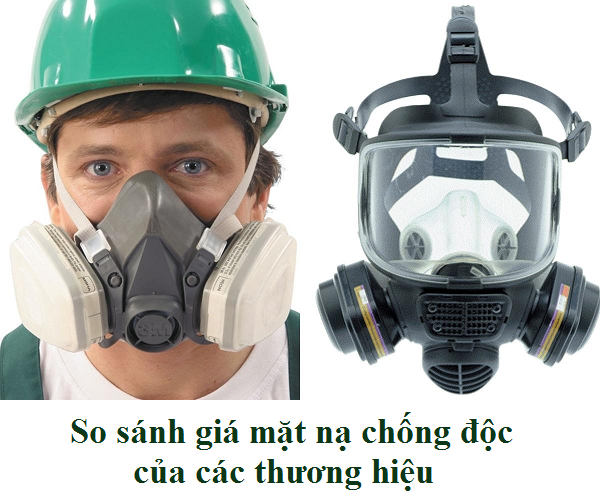 So sánh giá mặt nạ chống độc nửa mặt của các thương hiệu